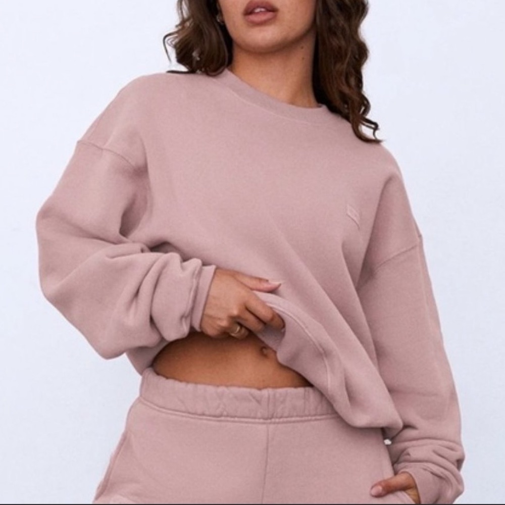 SET Active Crewneck Sweatshirt in Amethyst Pink Sz M